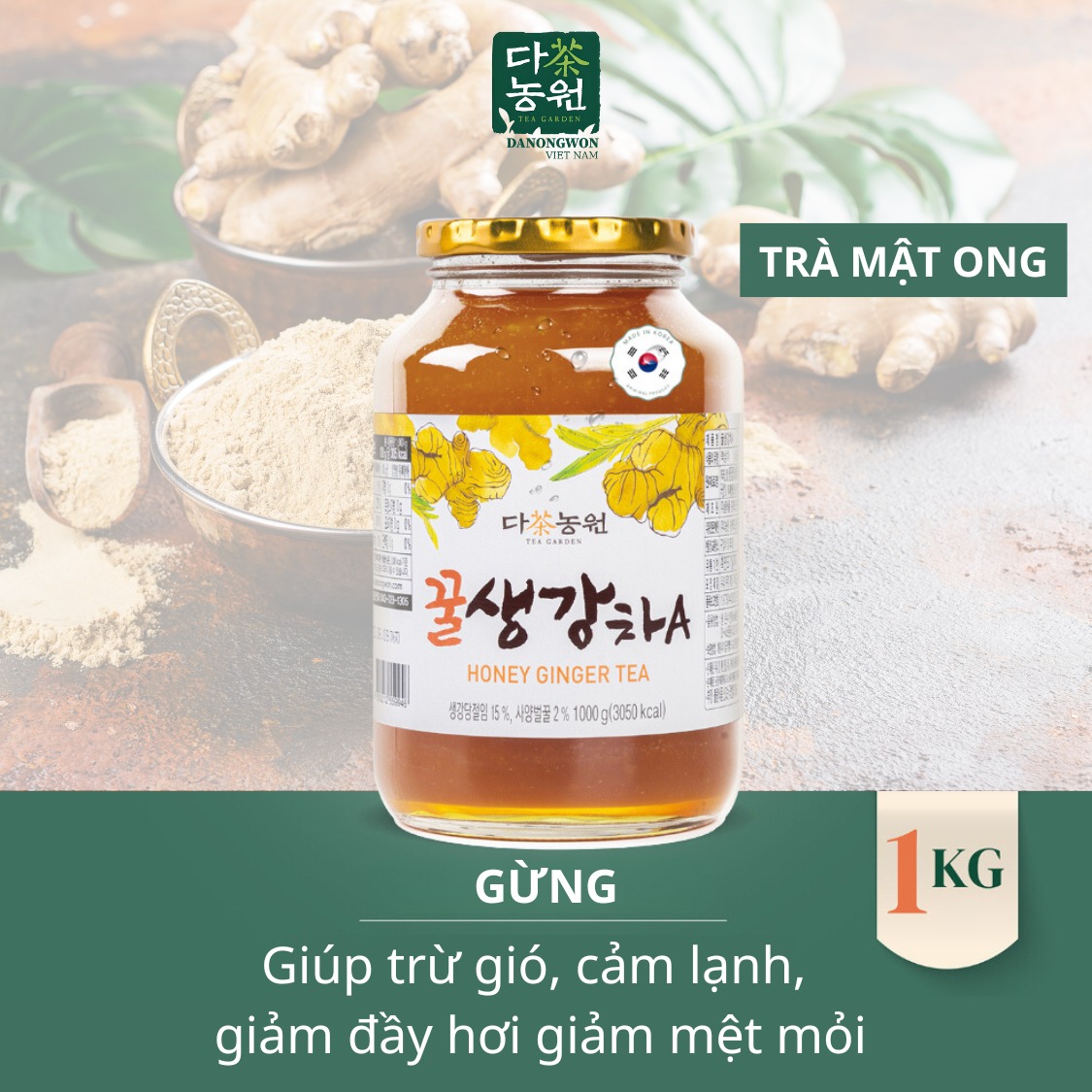 Trà Gừng Mật Ong DANONGWON Hàn Quốc