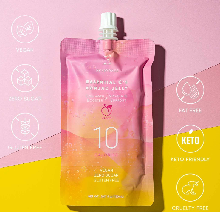 Thạch Konjac Vitamin C EVERYDAZE - Vị Đào