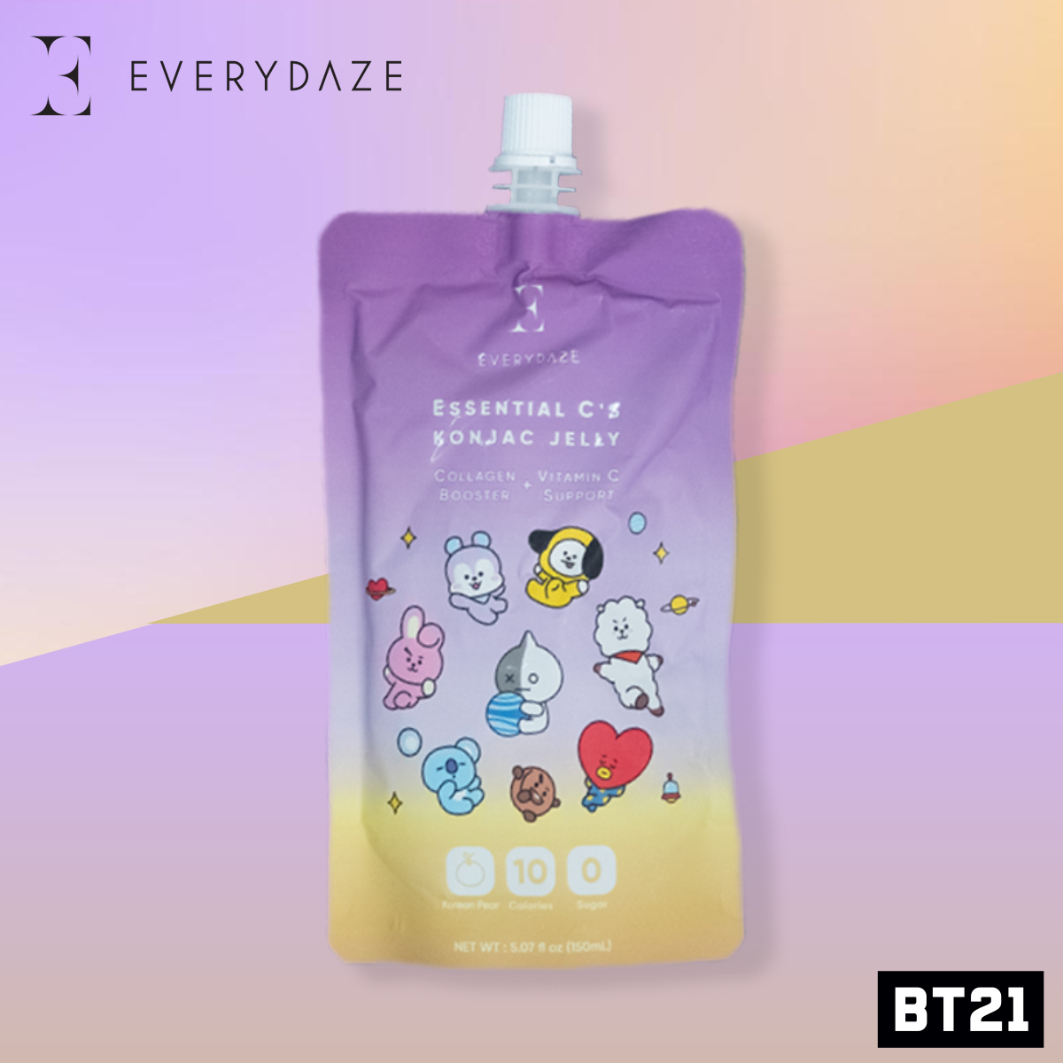 Thạch KONJAC Vitamin C EVERYDAZE - Vị Lê BT21