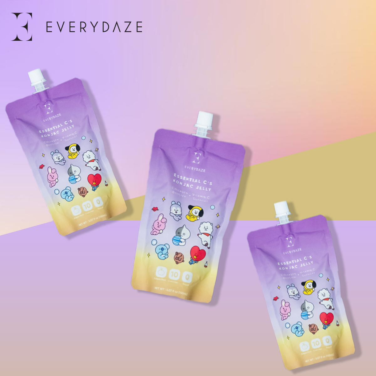 Thạch KONJAC Vitamin C EVERYDAZE - Vị Lê BT21