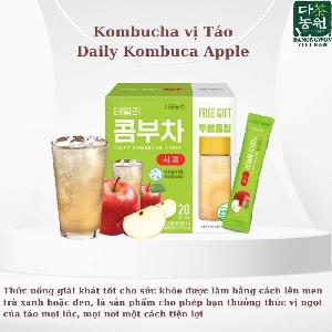 Trà KOMBUCHA Vị Táo
